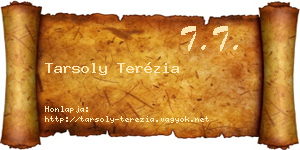 Tarsoly Terézia névjegykártya